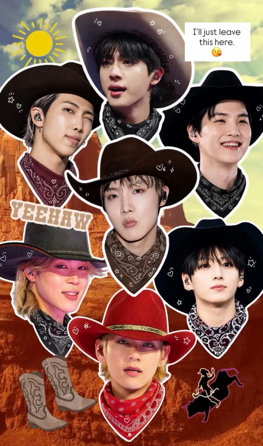 **PRE-ORDER** BTS Cowboy Era Adjustable Acrylic Fidget & Stationary Option Rings