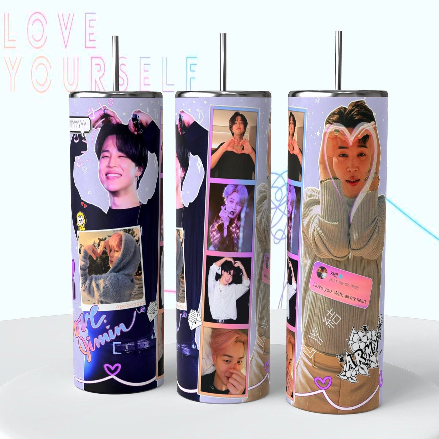 20 oz Love and Hearts Tumbler
