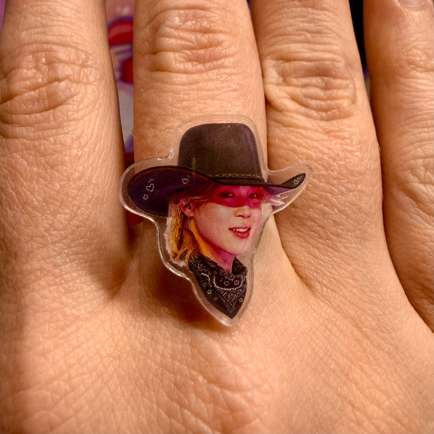 **PRE-ORDER** BTS Cowboy Era Adjustable Acrylic Fidget & Stationary Option Rings