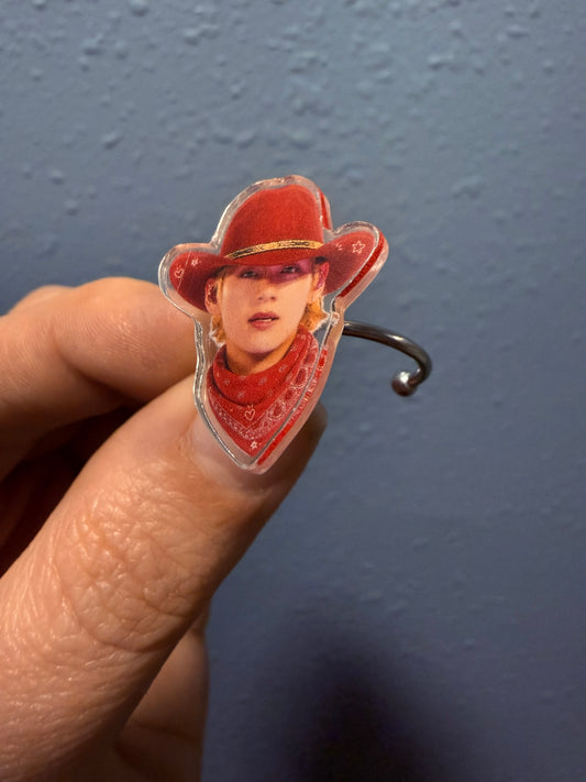**PRE-ORDER** BTS Cowboy Era Adjustable Acrylic Fidget & Stationary Option Rings