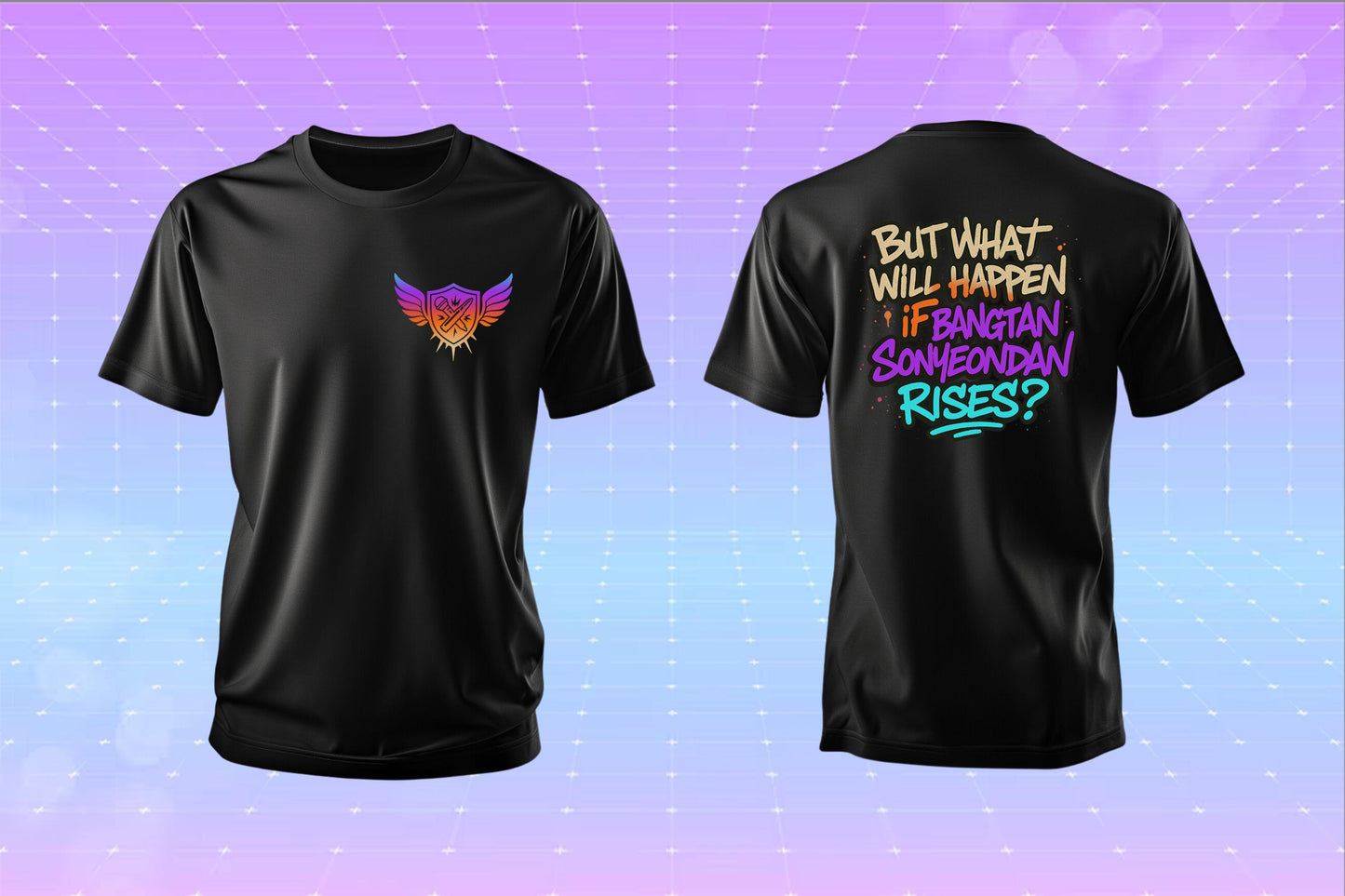 "Attack on Bangtan" inspired t-shirt