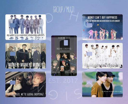 KPOP Credit Card Skin (Chip Options)