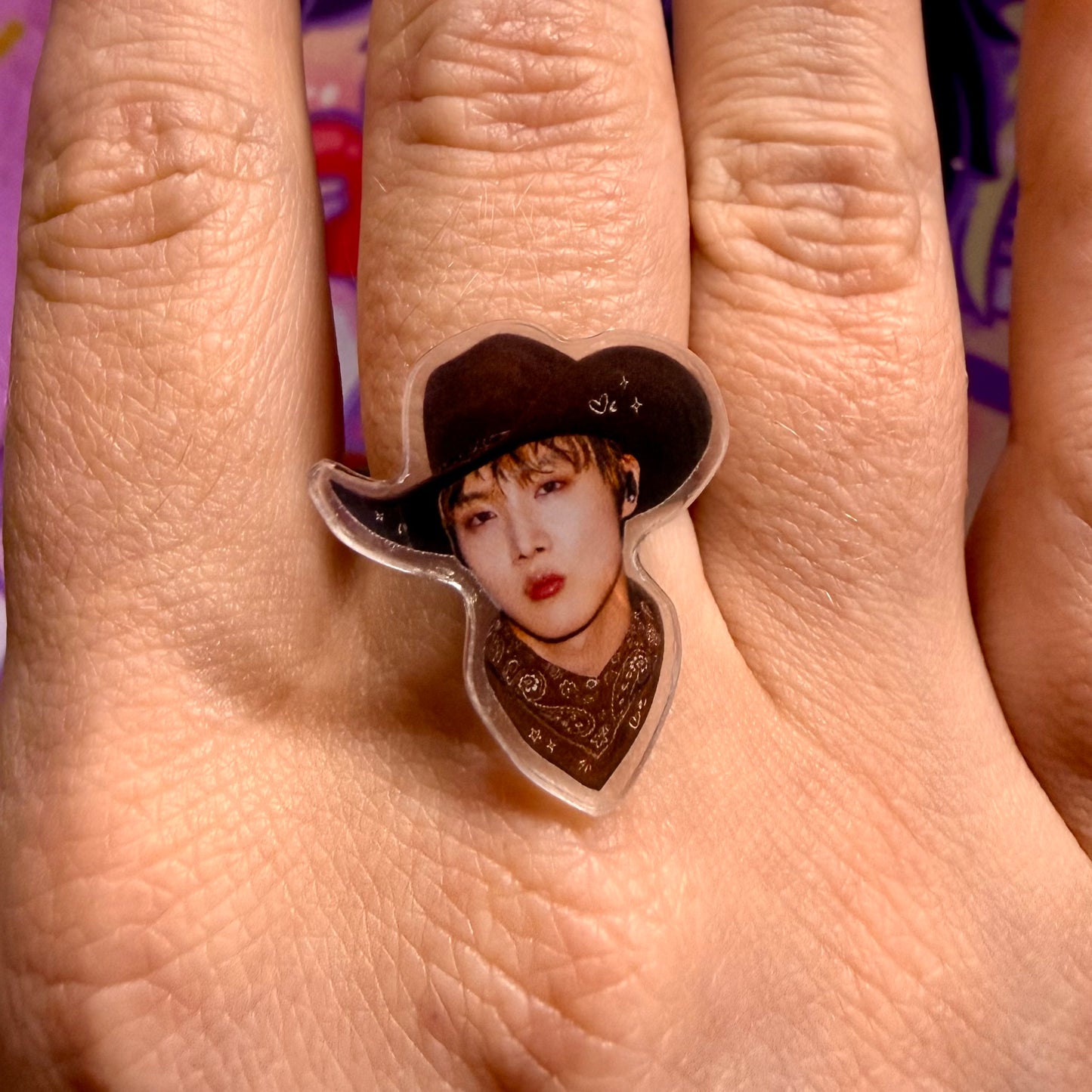 **PRE-ORDER** BTS Cowboy Era Adjustable Acrylic Fidget & Stationary Option Rings