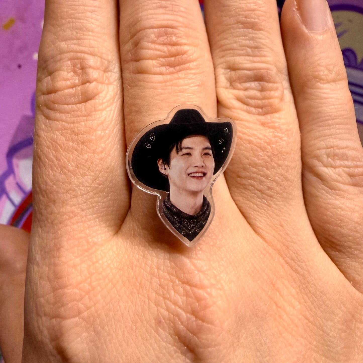**PRE-ORDER** BTS Cowboy Era Adjustable Acrylic Fidget & Stationary Option Rings