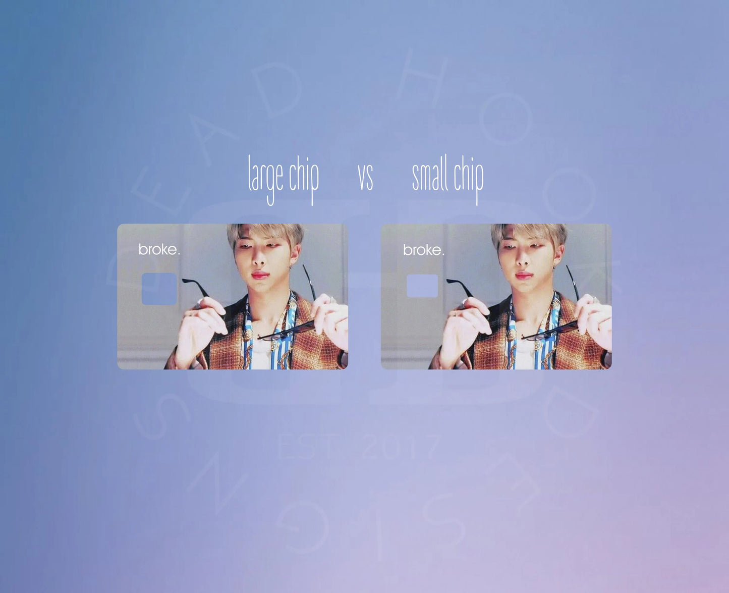 KPOP Credit Card Skin (Chip Options)