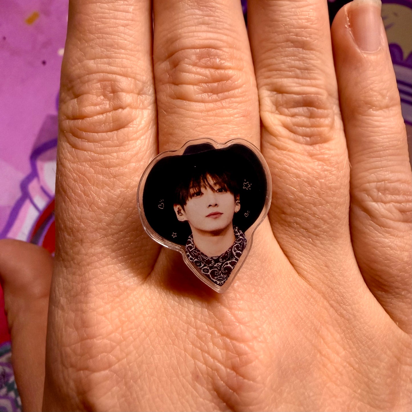 **PRE-ORDER** BTS Cowboy Era Adjustable Acrylic Fidget & Stationary Option Rings