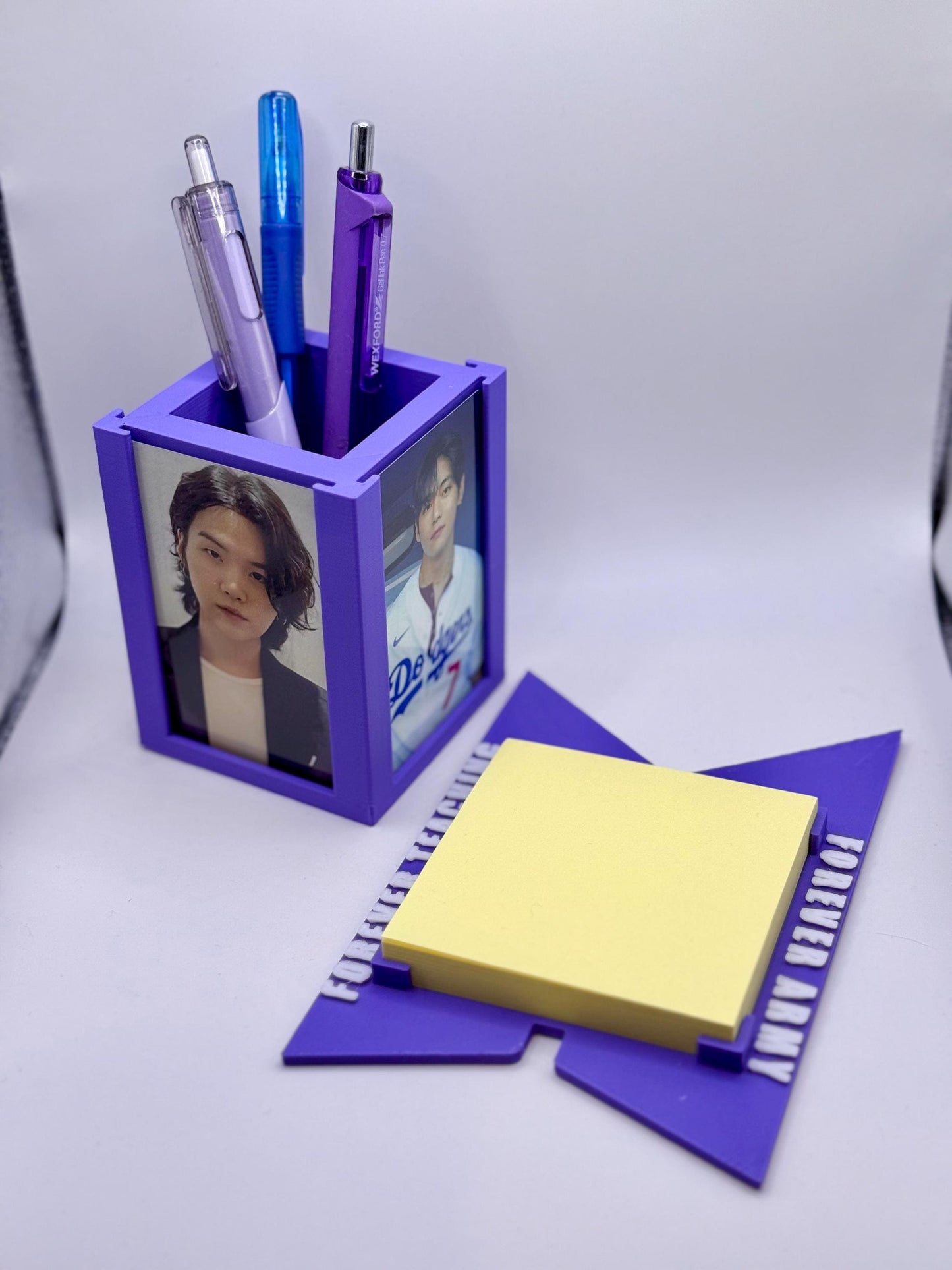 Forever ARMY Desk Set. 3D Printed Pen Holder + Notepad Holder