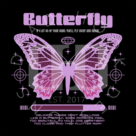 Butterfly Lyric Aesthetic TShirt