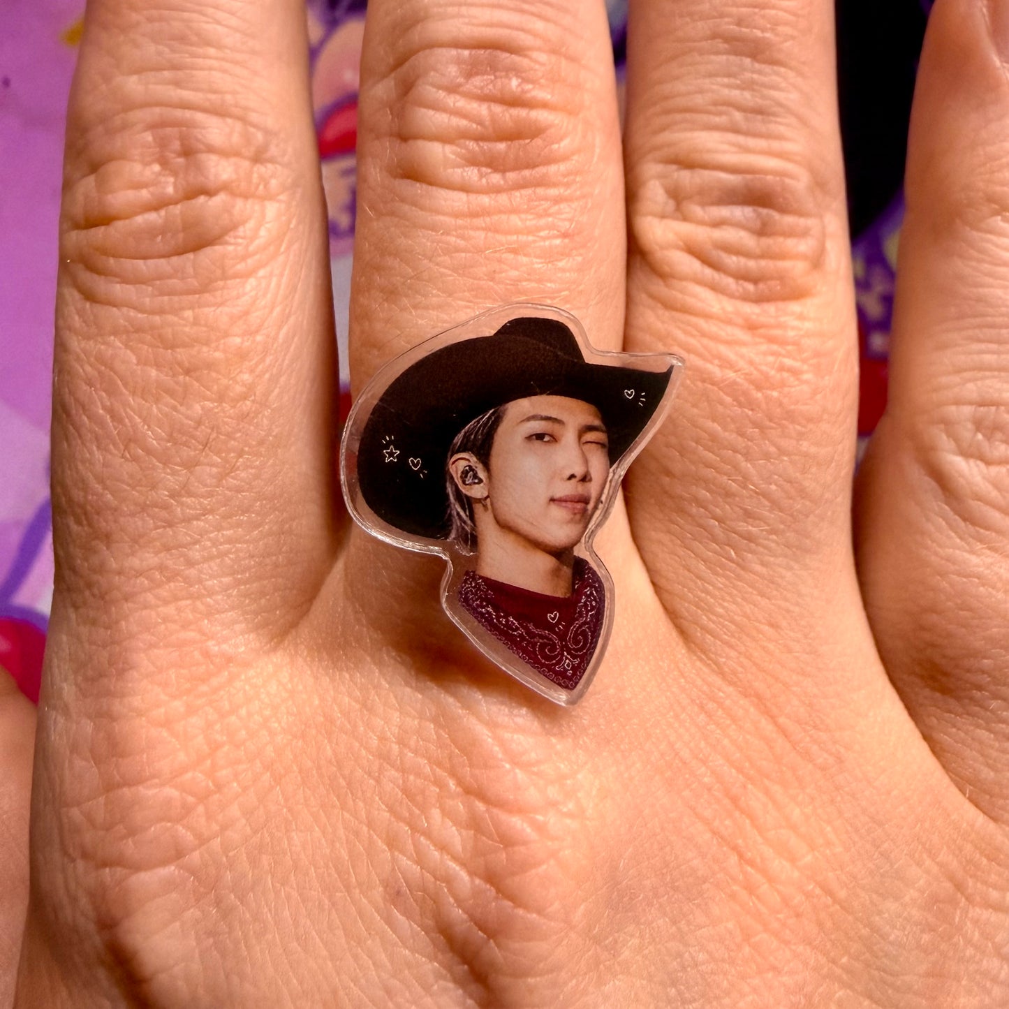 **PRE-ORDER** BTS Cowboy Era Adjustable Acrylic Fidget & Stationary Option Rings