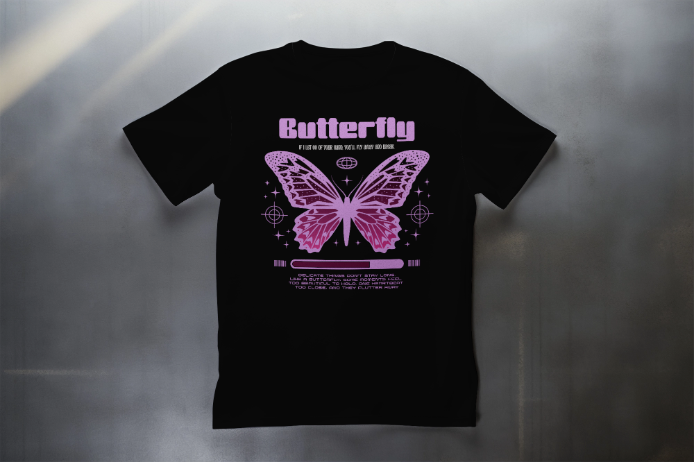 Butterfly Lyric Aesthetic TShirt