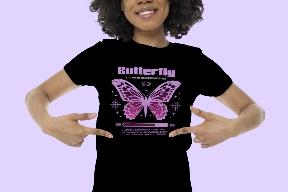 Butterfly Lyric Aesthetic TShirt