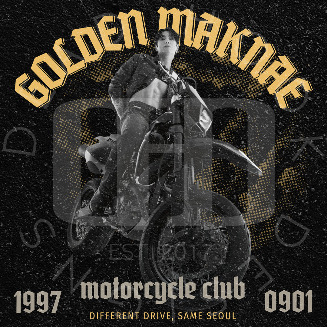 Golden Maknae Motorcycle Club TShirt