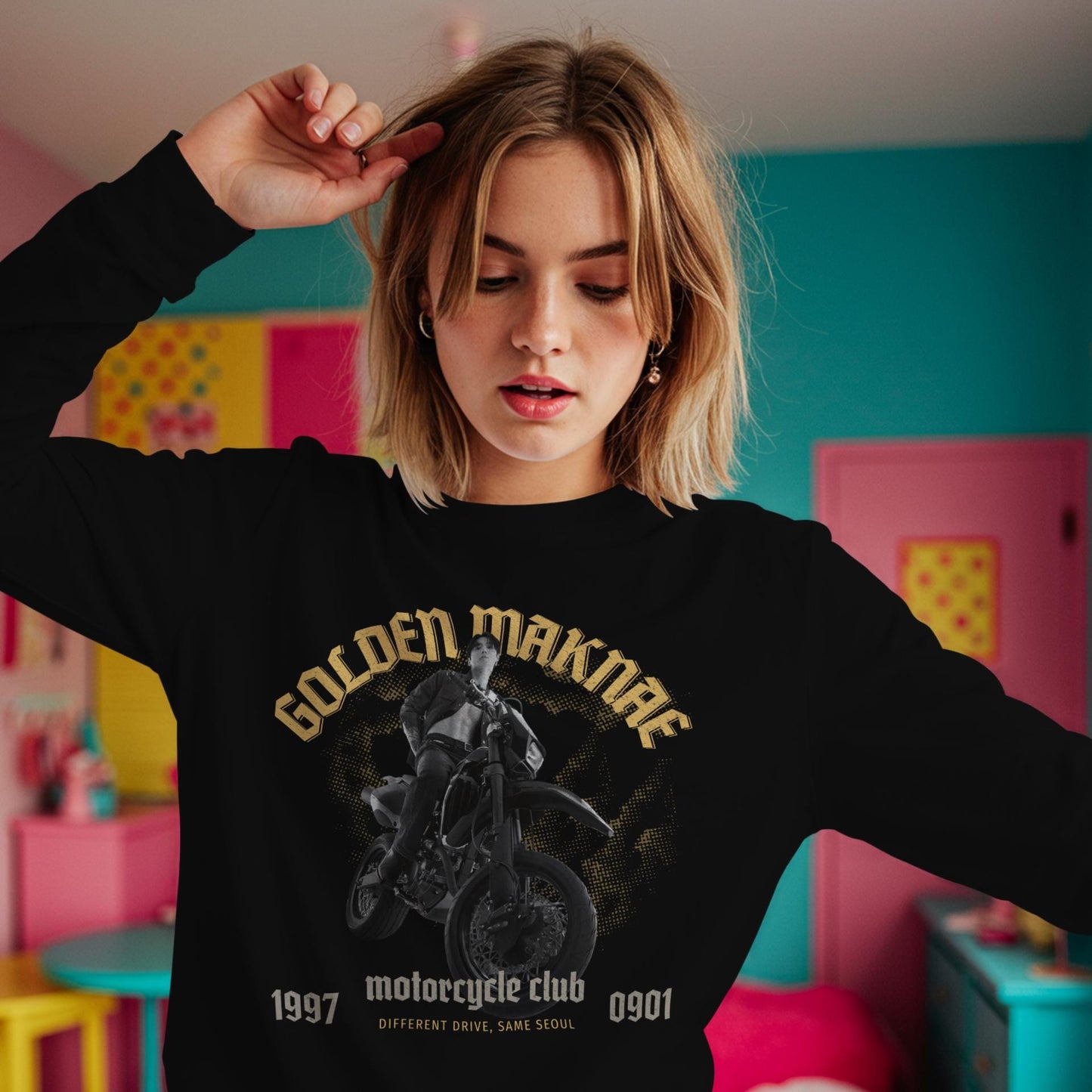 Golden Maknae Motorcycle Club TShirt