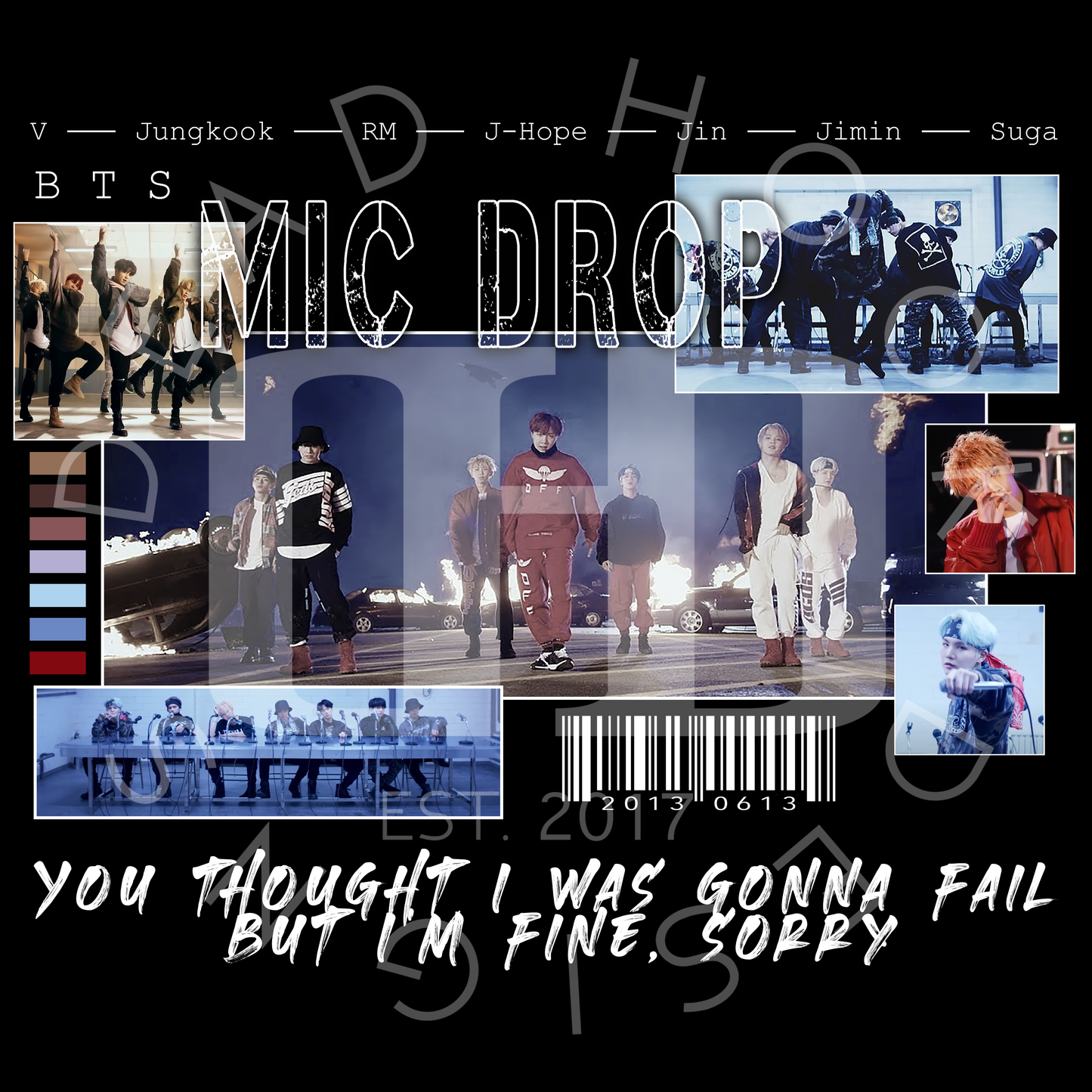 Mic Drop inspired t-shirt