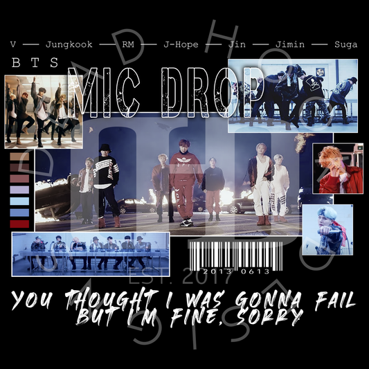 Mic Drop inspired t-shirt