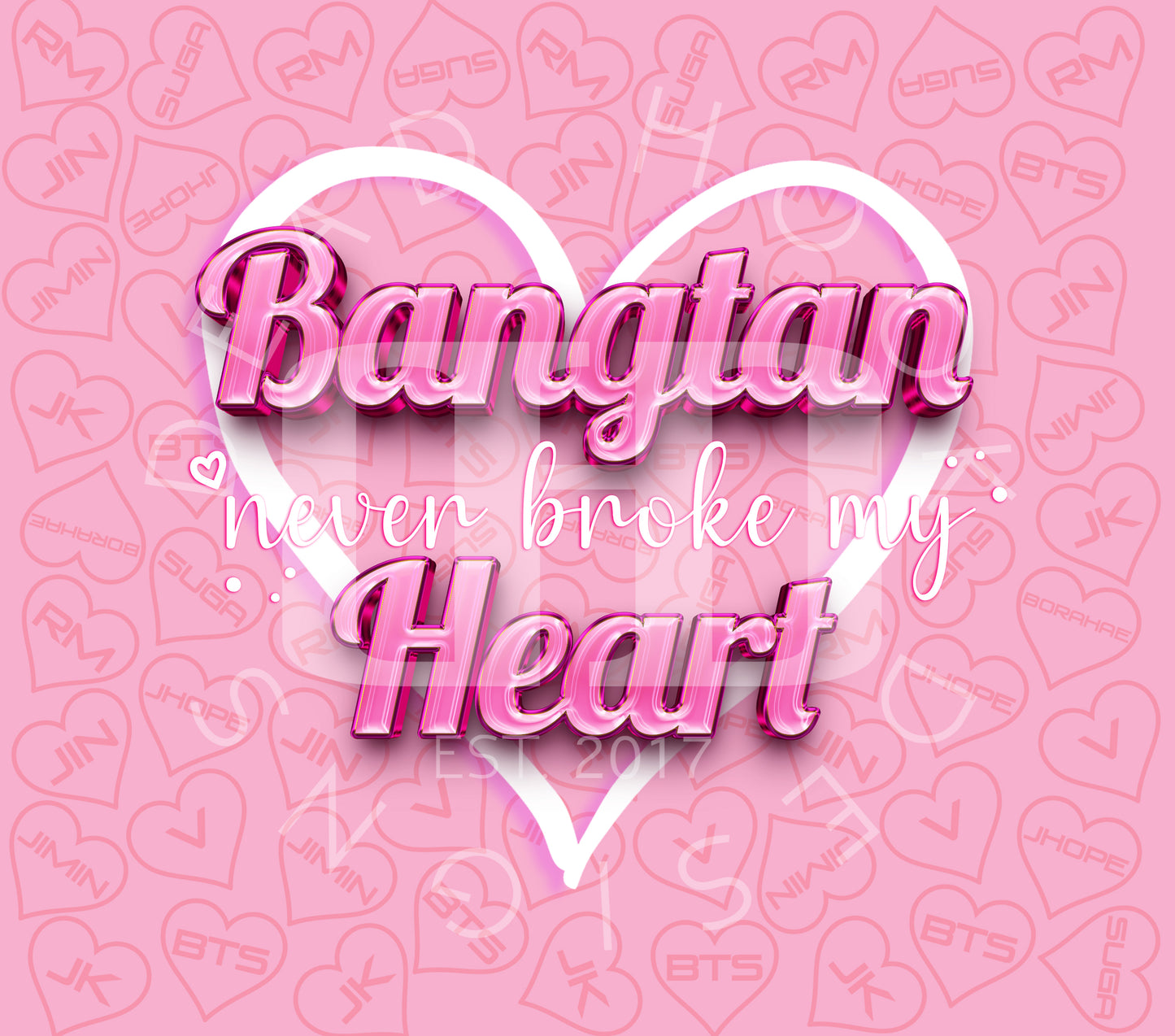 20 oz 'Bangtan never broke my heart" Tumbler