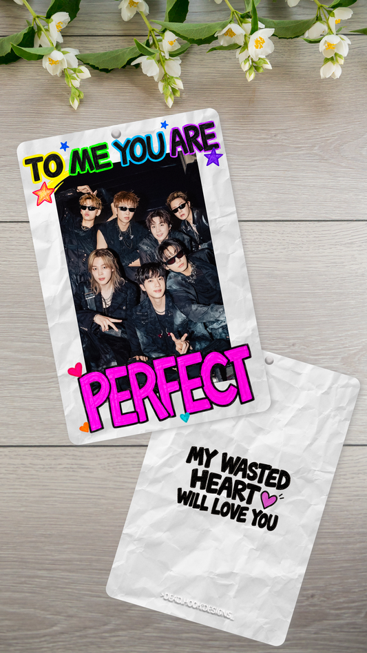 PRE- ORDER “To Me, You Are Perfect” Photocard Holder